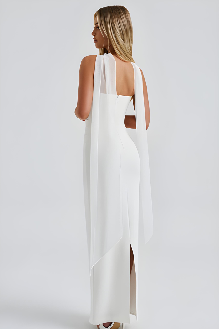 Kennedy | Robe longue moulante sans bretelles pour invitée de mariage