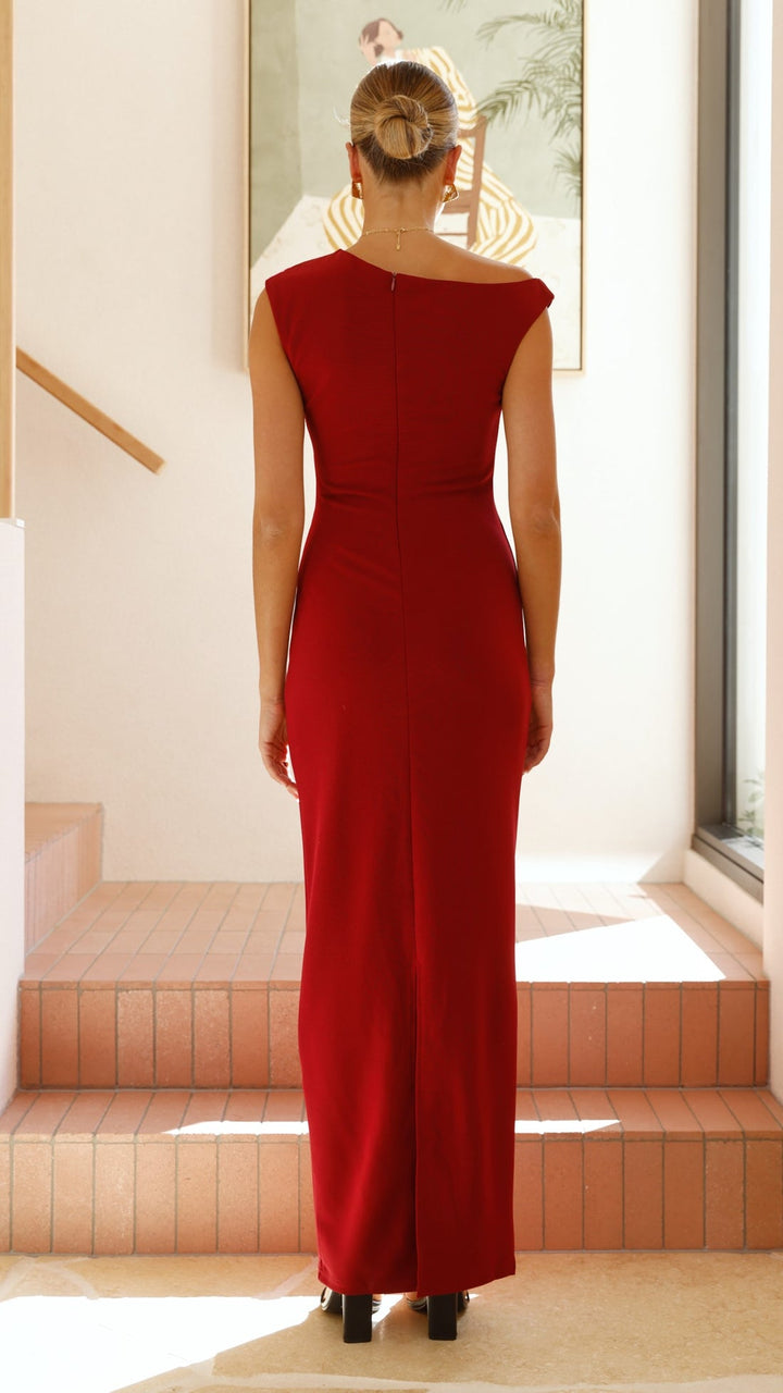 Felicitas | Damen Elegantes Klassisches Maxikleid
