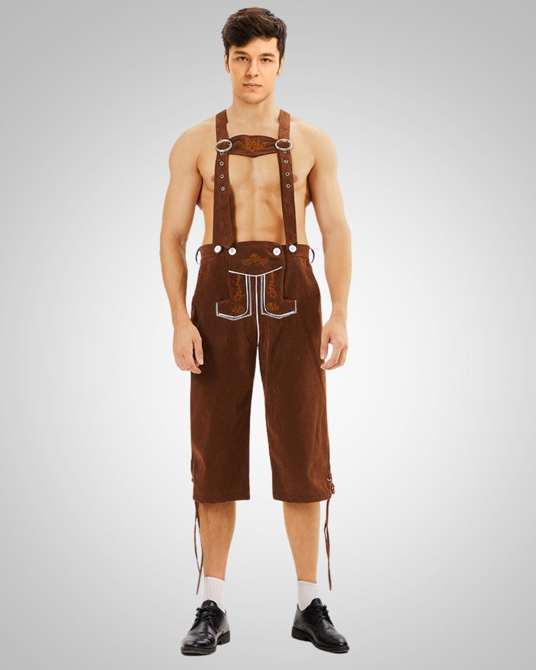 Sven | Lederhose traditionnelle pour homme, longueur genou