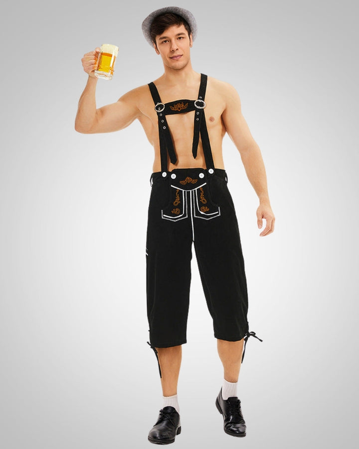 Sven | Lederhose traditionnelle pour homme, longueur genou