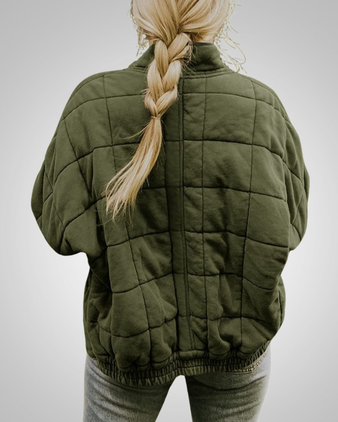 Louisa | Damen Gesteppte Oversized Bomberjacke