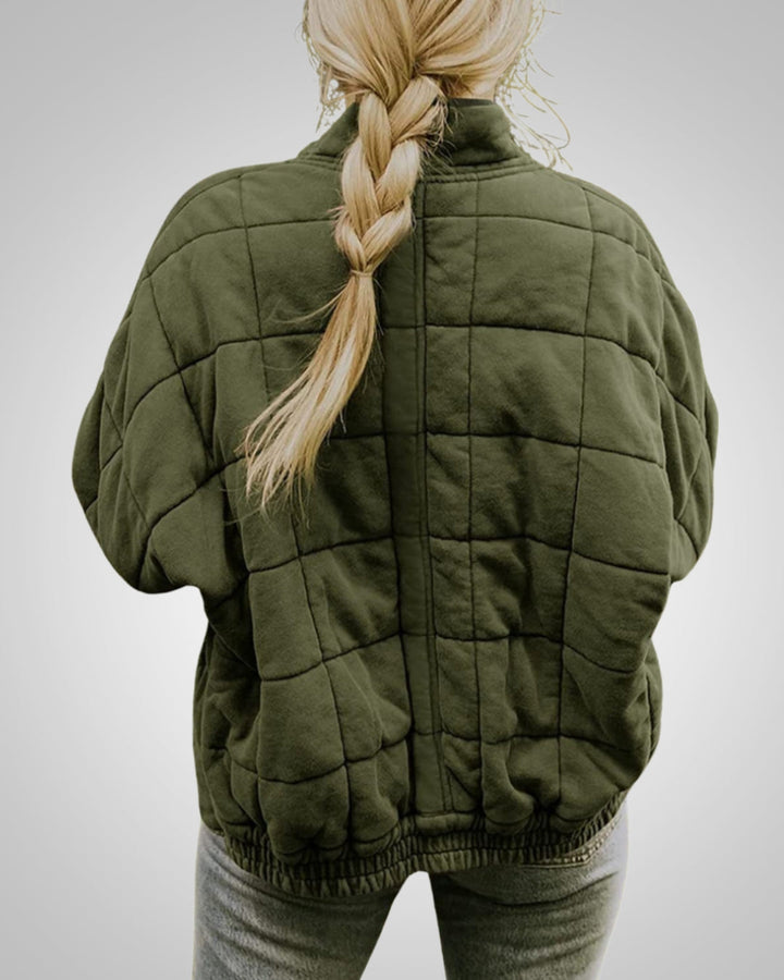 Louisa | Damen Gesteppte Oversized Bomberjacke