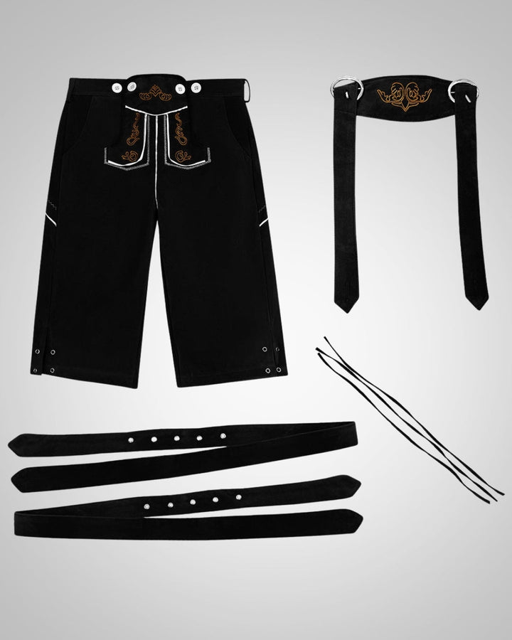 Sven | Lederhose traditionnelle pour homme, longueur genou