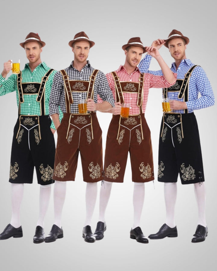 Linard | Lederhose traditionnelle pour homme, style Oktoberfest