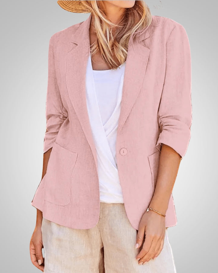 Helena | Lässiger Blazer mit einem Knopf für Damen