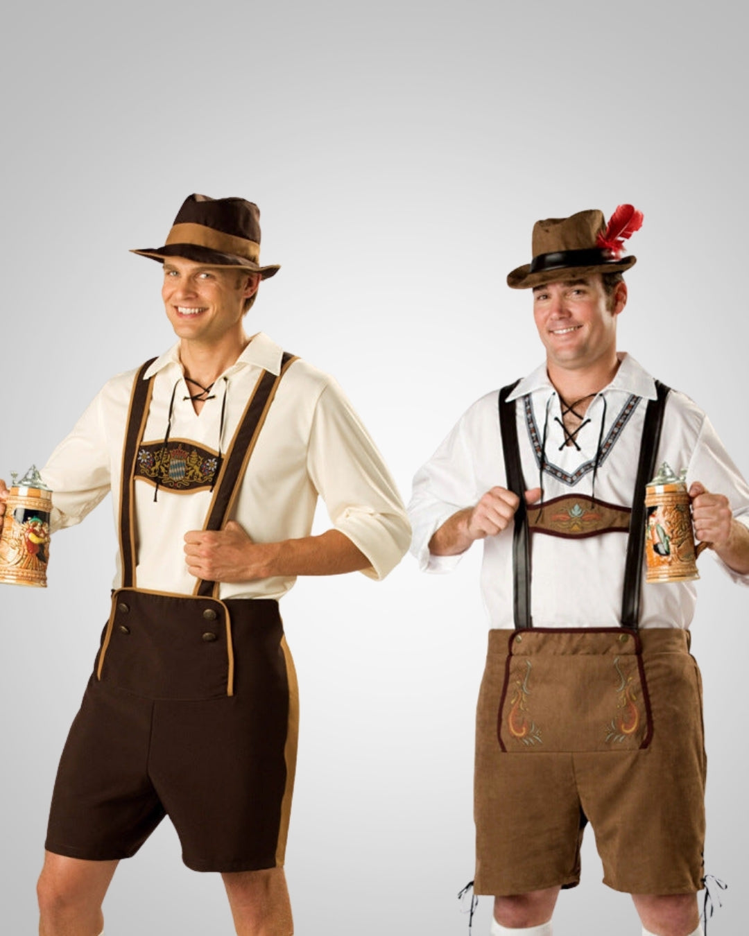 Fabrice | Herren Trachten Lederhosen-Outfit mit Hosenträgern