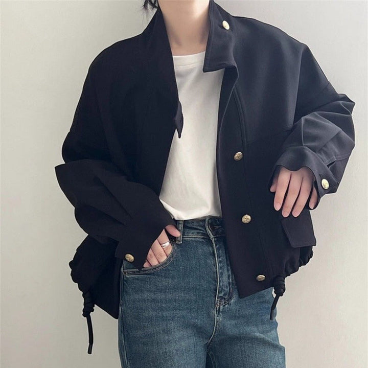 Florence | Damen Lässige Oversized Jacke mit Knopfen