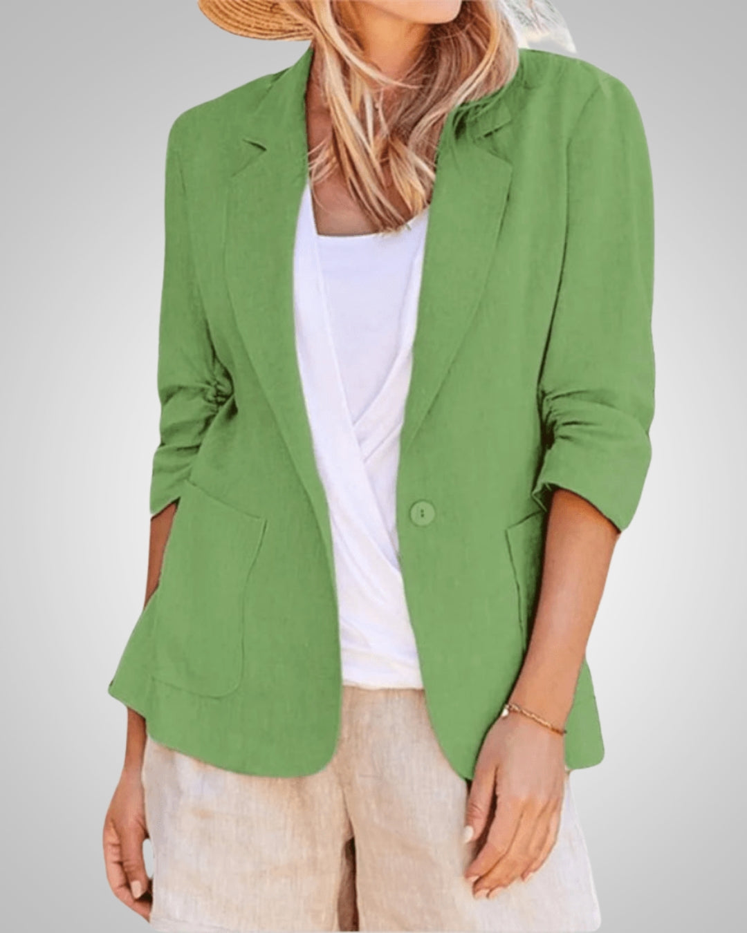 Helena | Lässiger Blazer mit einem Knopf für Damen