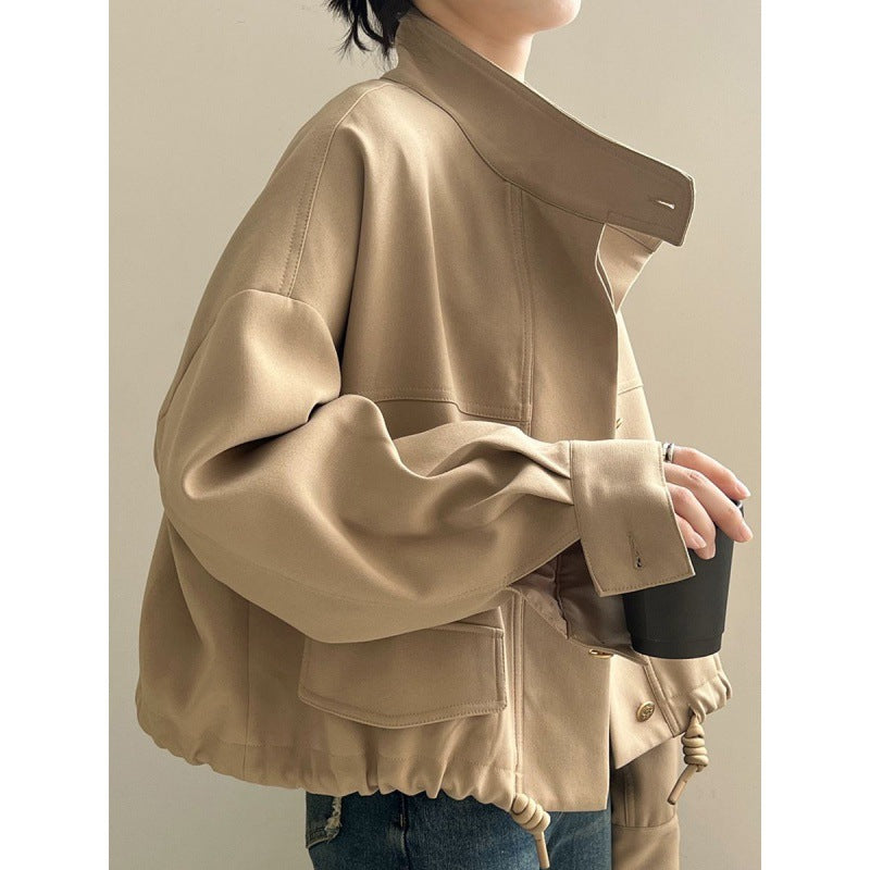Florence | Damen Lässige Oversized Jacke mit Knopfen
