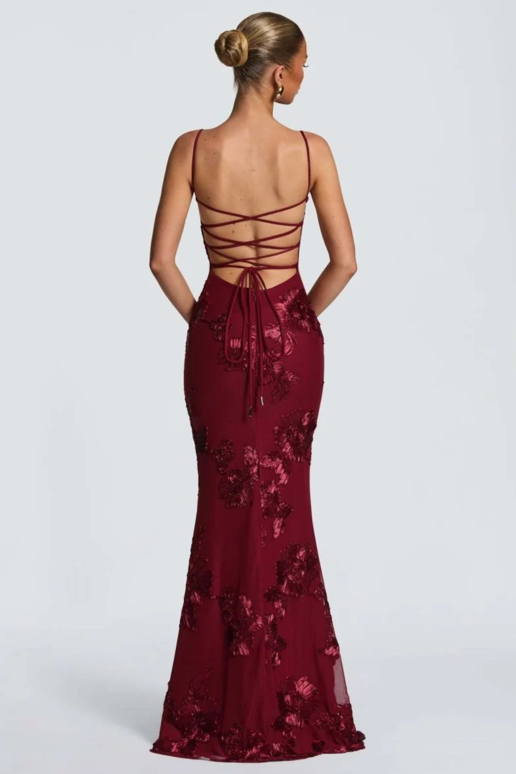 Fabienne | Maxi dress ricamato da donna per invitate a nozze