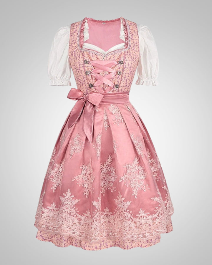 Larissa | Damen Traditionelles Tailliertes Dirndlkleid