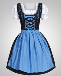 Lara | Damen Traditionelles Besticktes Dirndl mit Schnuerung