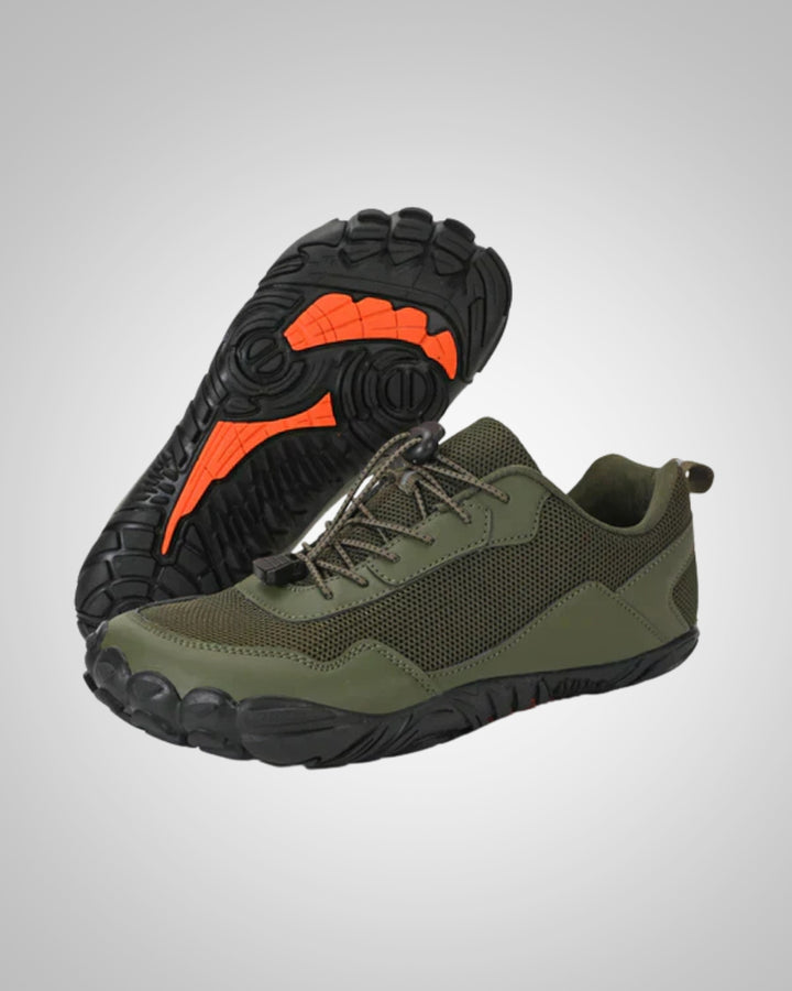 Andreas | Scarpe da trekking elastiche con lacci da uomo per piedi nudi