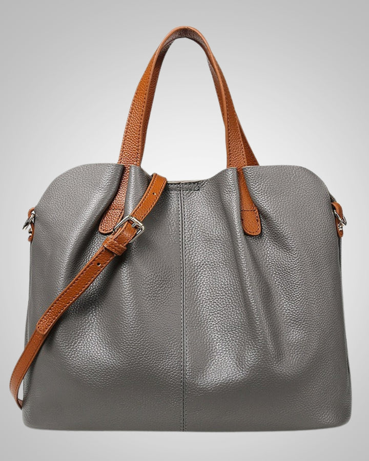 Daniela | Elegant Leather Bag with Lychee Embossing for Women