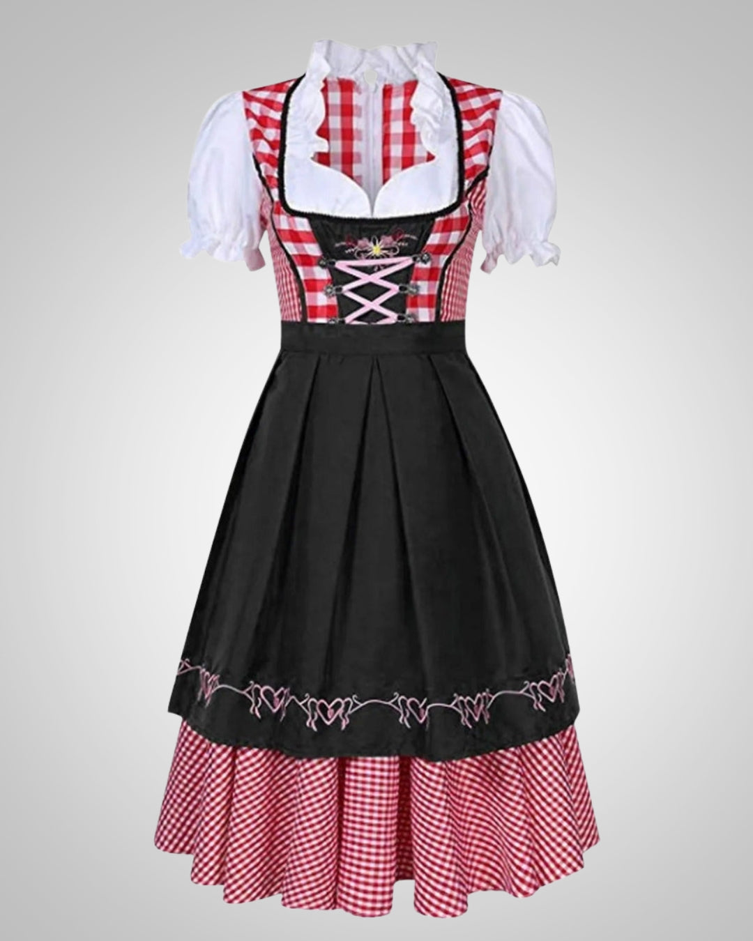 Rachel | Damen Traditionelles Kariertes Dirndl