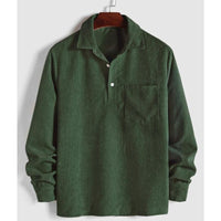 Zorvin | Men's Casual Relaxed Fit Long Sleeve Shirt