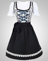 Elisa | Robe midi dirndl classique à fleurs pour femmes