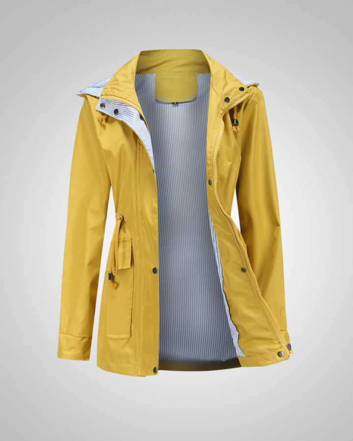 Anneliese | Veste de pluie à capuche avec cordon de serrage pour femmes