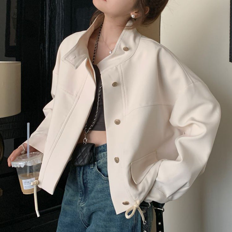 Florence | Damen Lässige Oversized Jacke mit Knopfen