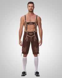 Marco | Herren Trachten Stickerei Lederhose