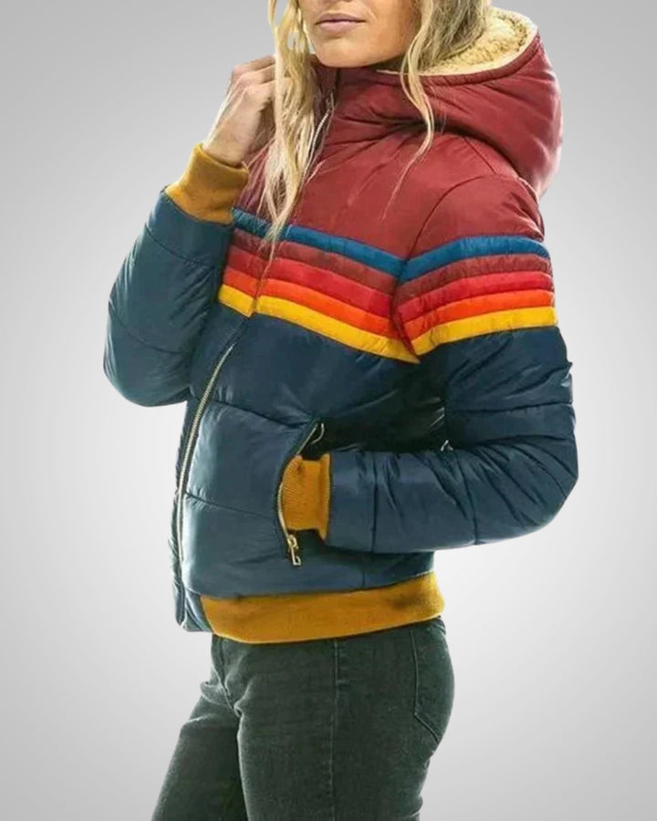 Anna | Damen Outdoor Wasserdichte Winter Jacke mit Kapuze