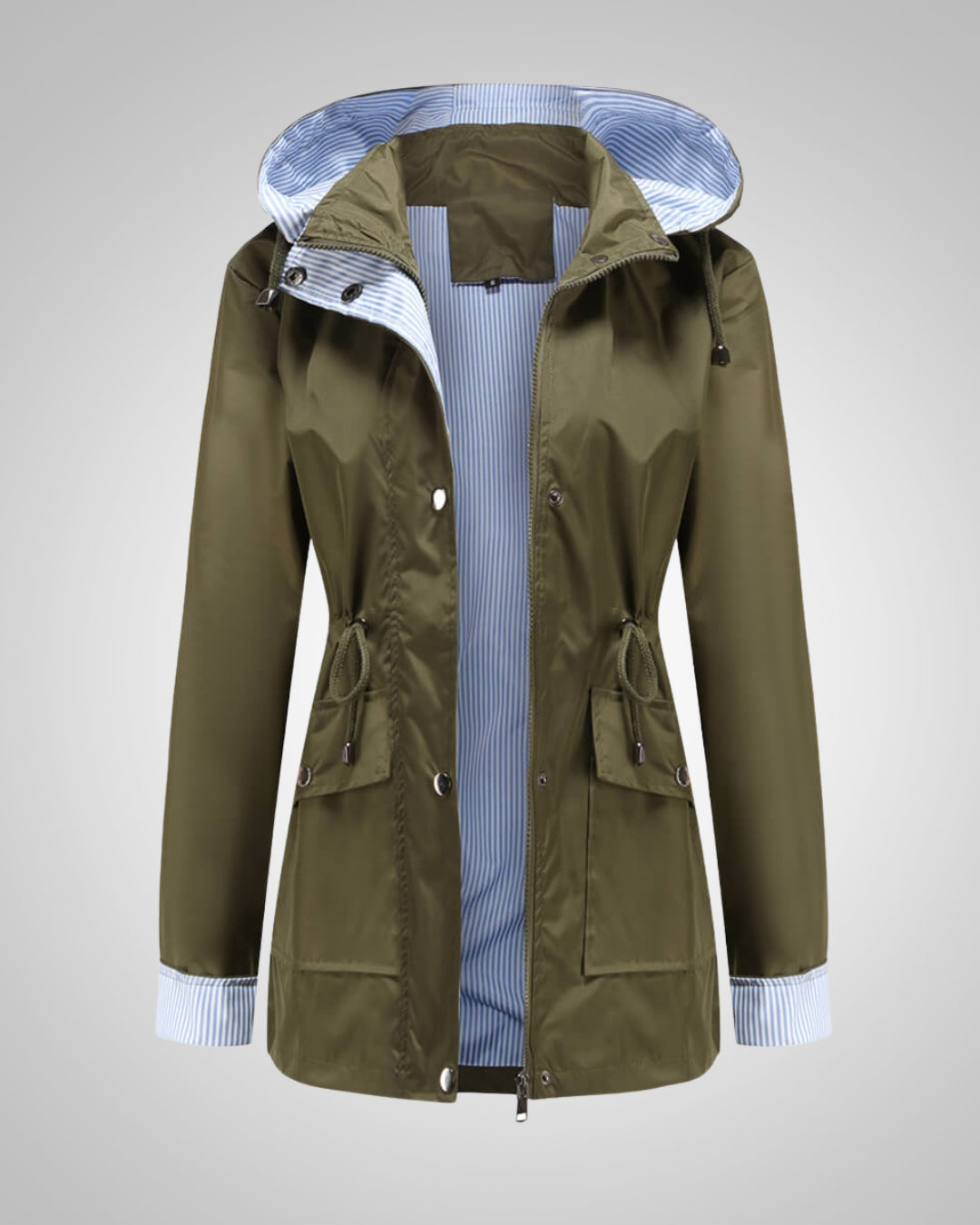 Anneliese | Veste de pluie à capuche avec cordon de serrage pour femmes