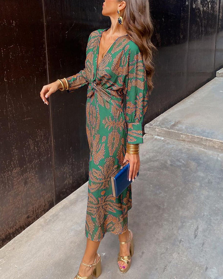 Klara | Robe de soirée élégante à col en V
