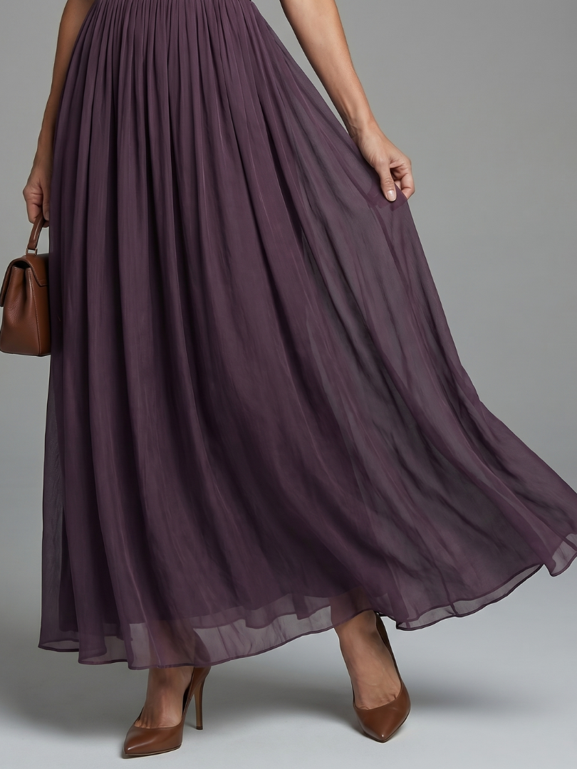 Lucia | Damen Elegantes V-Ausschnitt Maxikleid