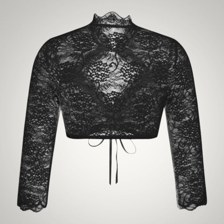 Gabriele | Damen Kurze Spitze Dirndlbluse