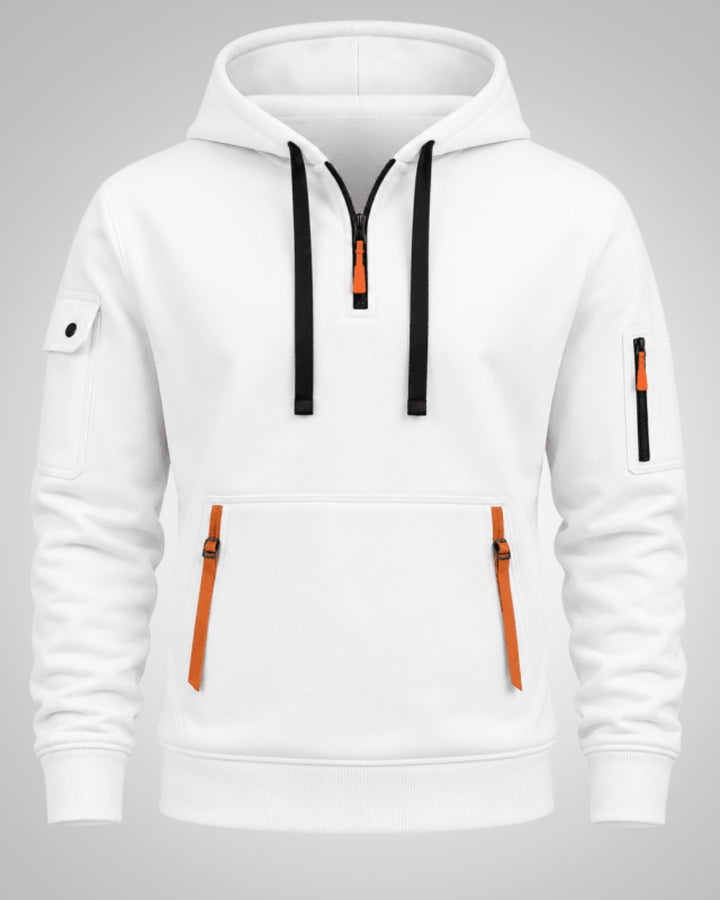 Parker | Felpa calda da uomo con cappuccio e cerniera