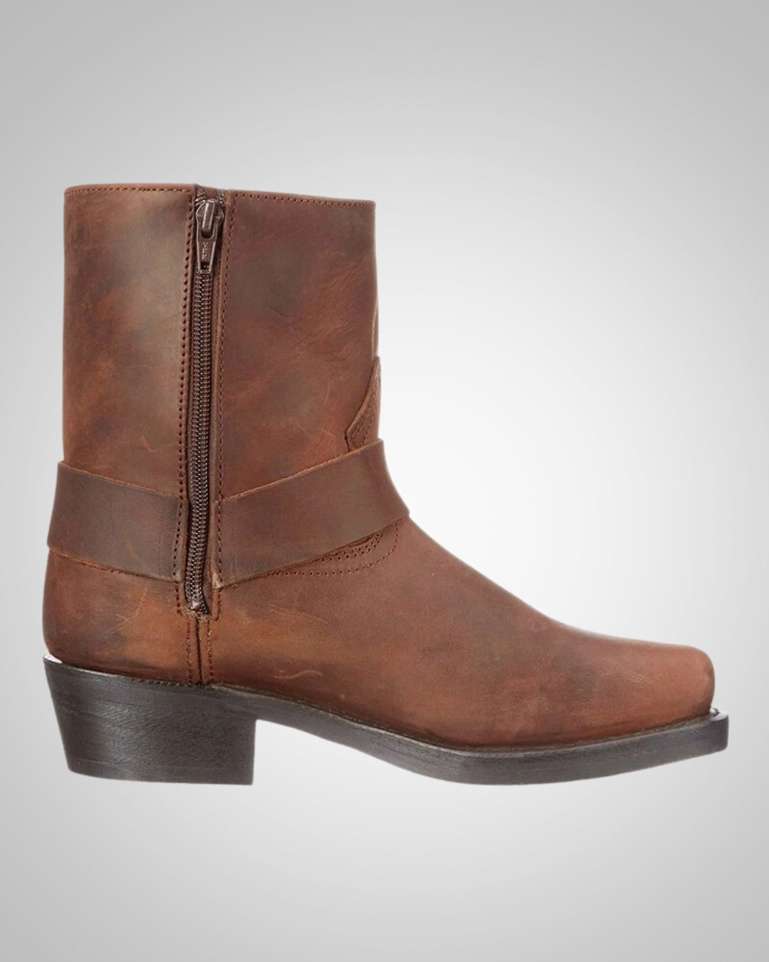 Ivan | Herren Reissverschluss Westernstiefel mit Zierriemen