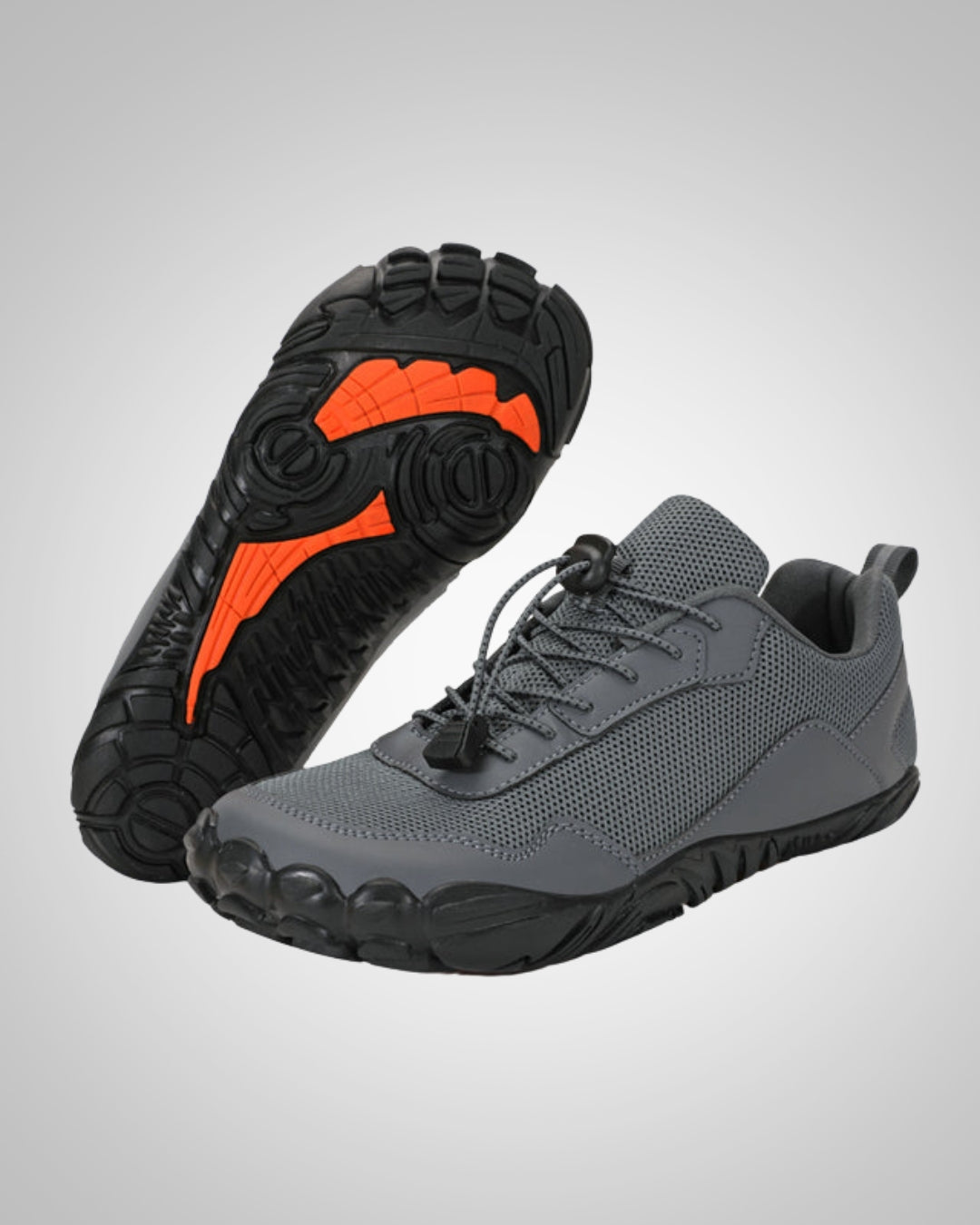 Andreas | Scarpe da trekking elastiche con lacci da uomo per piedi nudi