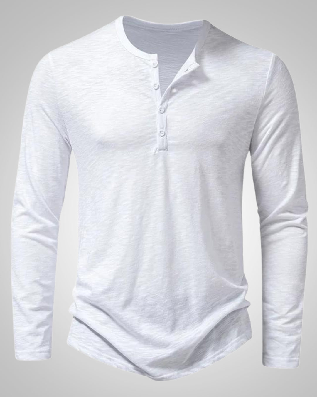Denver | Maglia Henley a maniche lunghe slim fit senza tempo da uomo