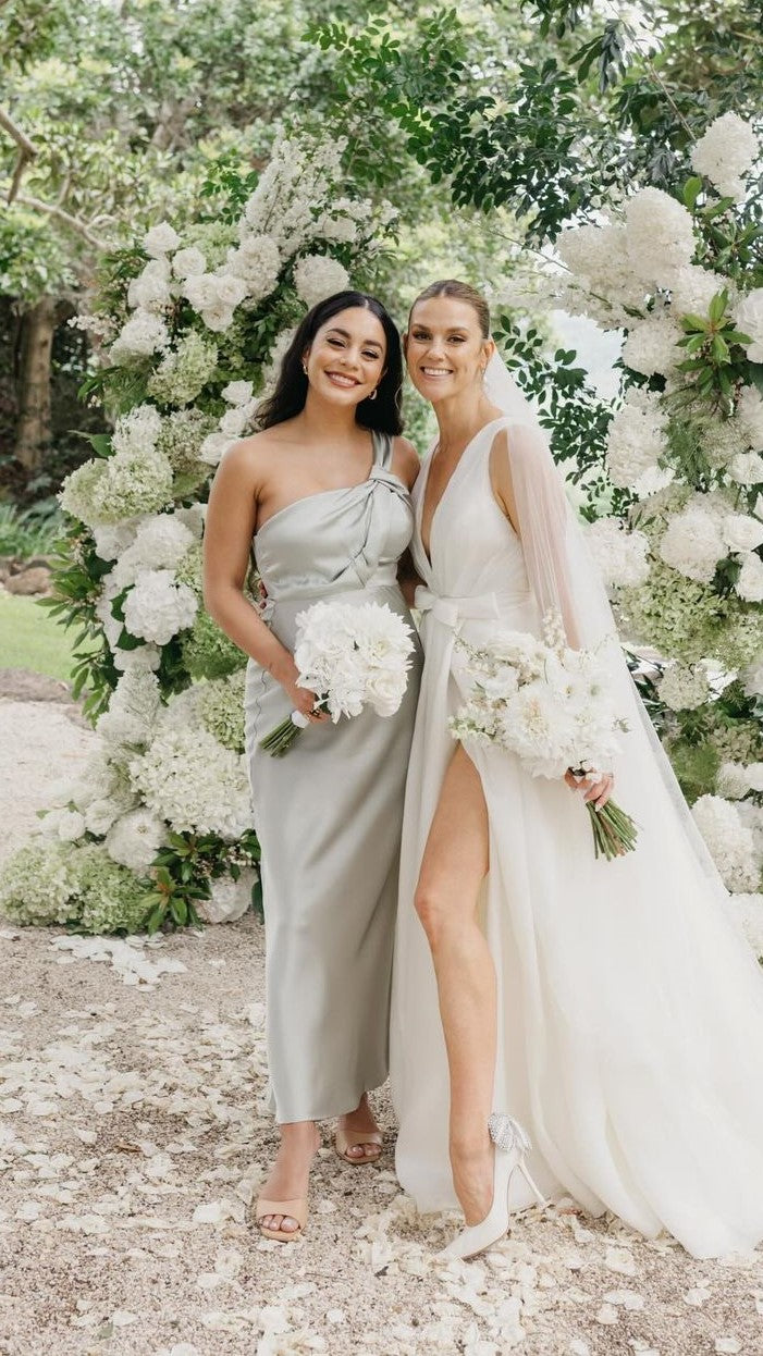 Marlene | Elegante abito monospalla da invitata a matrimonio da donna
