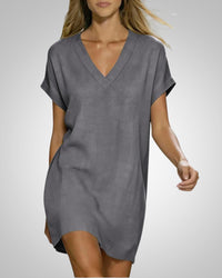 Fenja | Women's Casual V-Neck Midi Dress