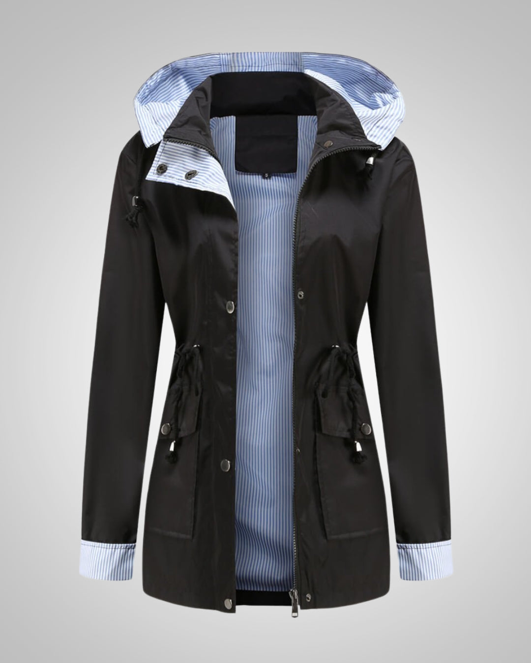 Anneliese | Veste de pluie à capuche avec cordon de serrage pour femmes