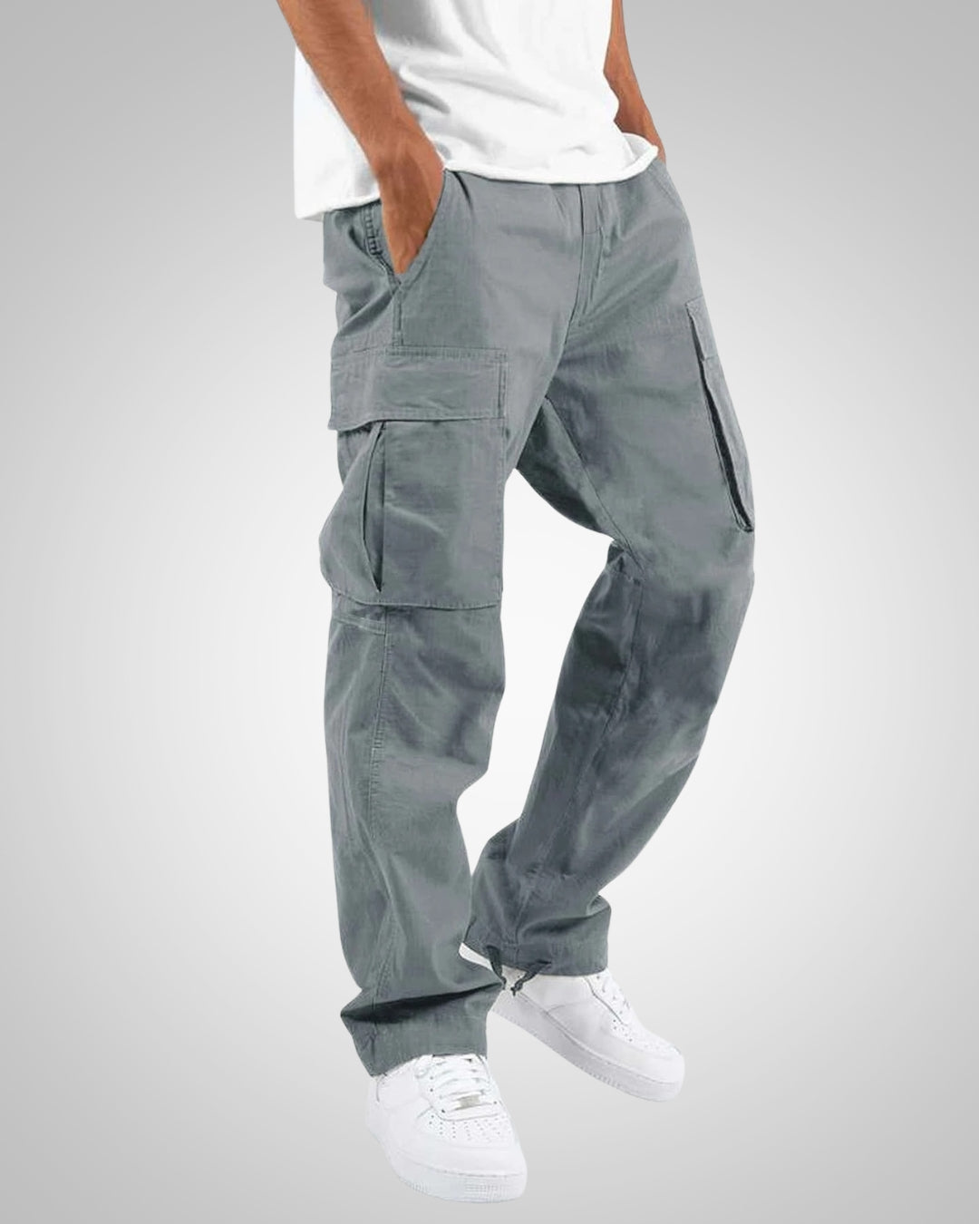 Jakob | Herren Lässige Regular Fit Cargohosen