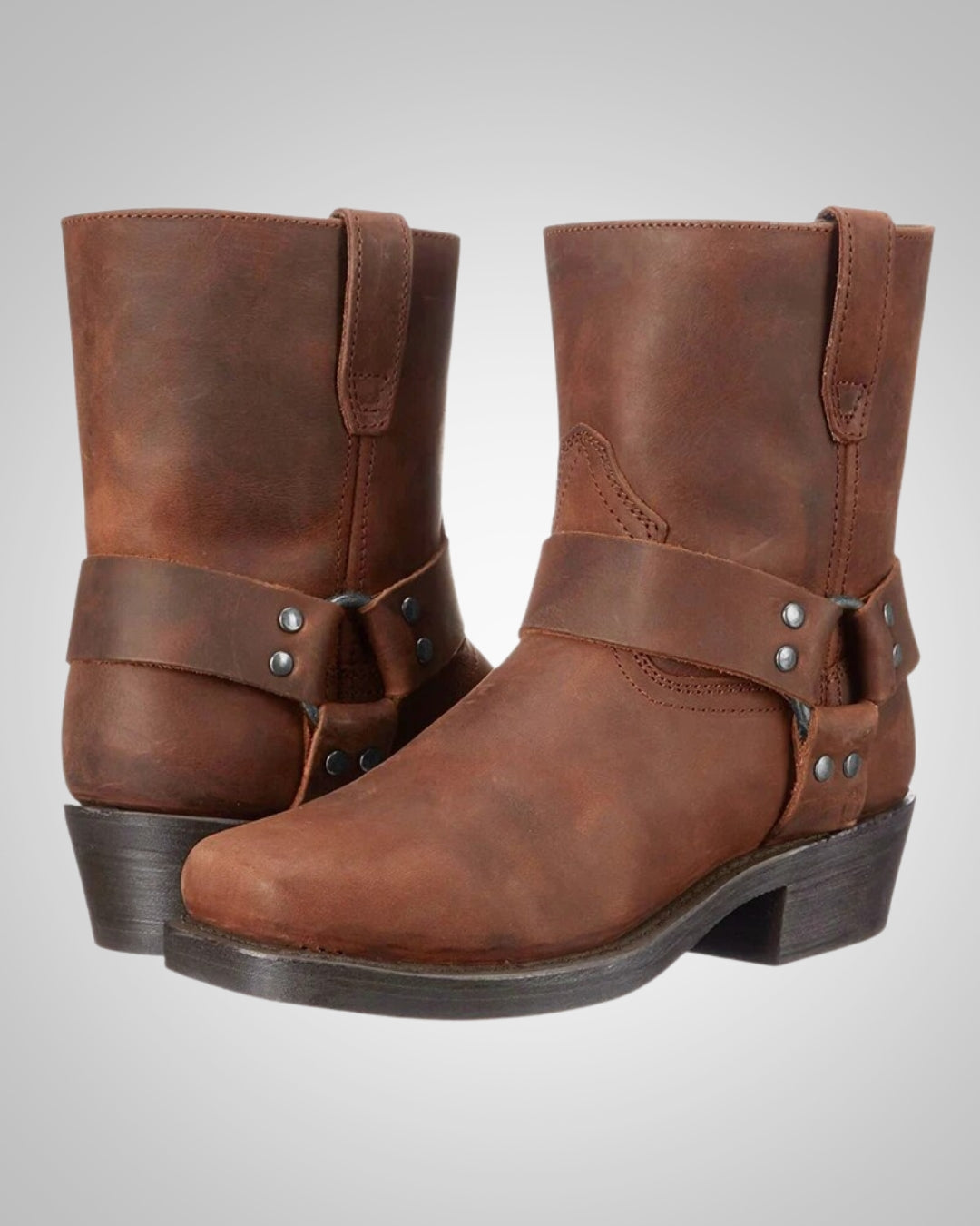 Ivan | Herren Reissverschluss Westernstiefel mit Zierriemen