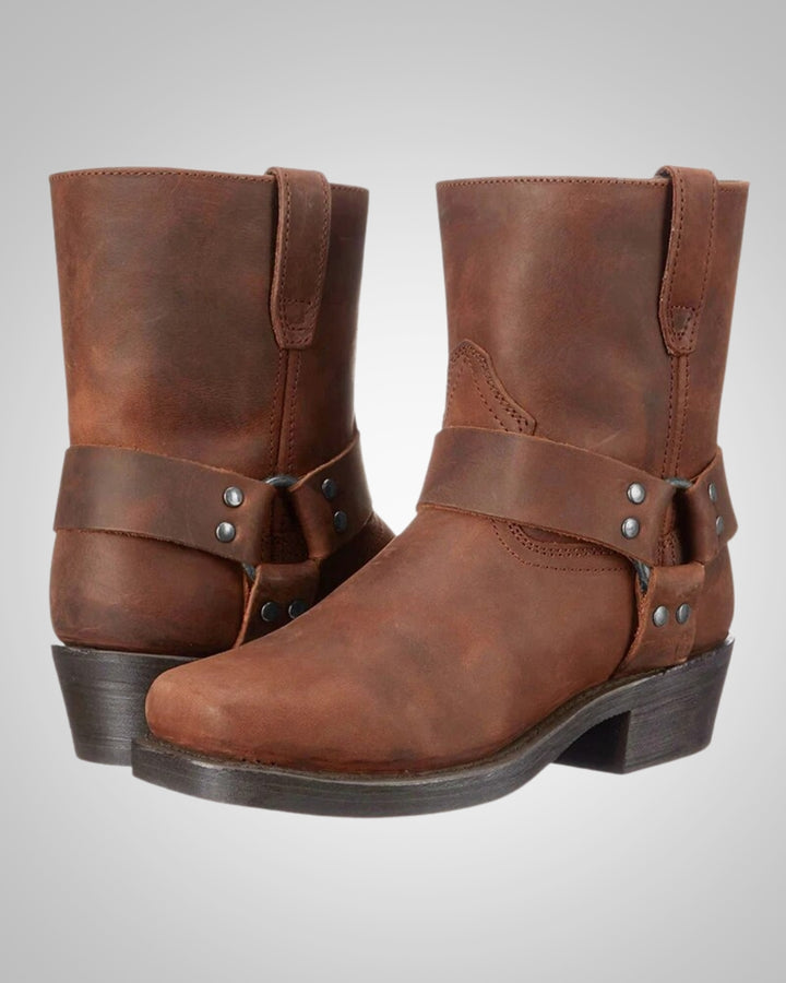 Ivan | Herren Reissverschluss Westernstiefel mit Zierriemen