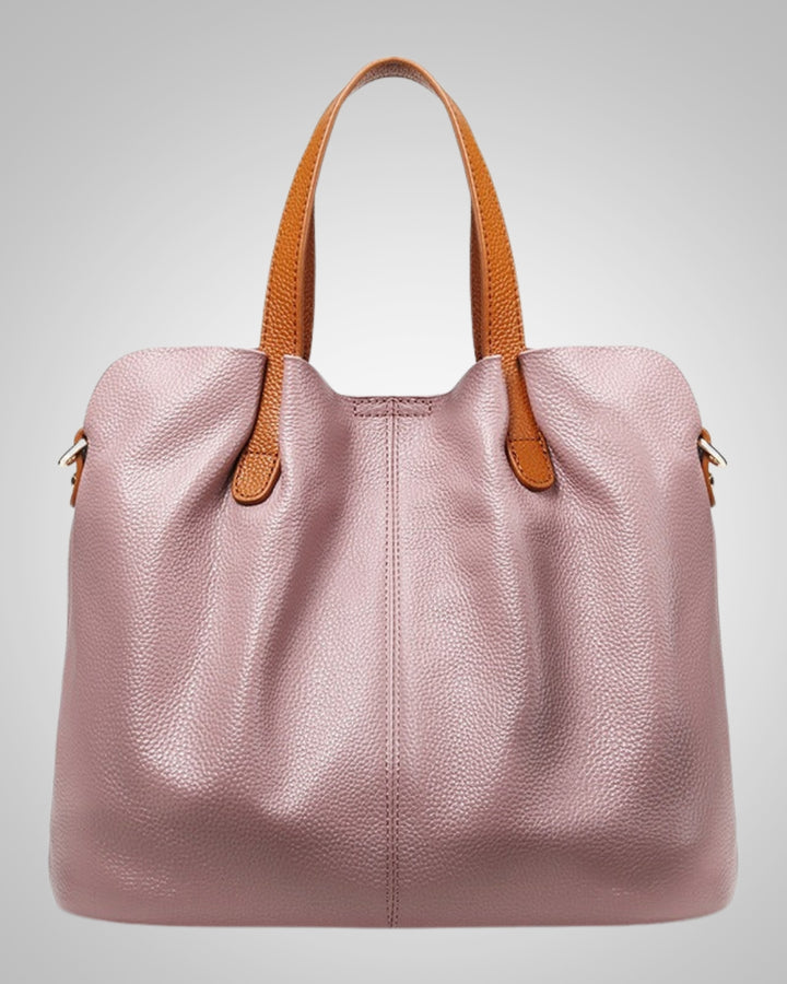 Daniela | Elegant Leather Bag with Lychee Embossing for Women