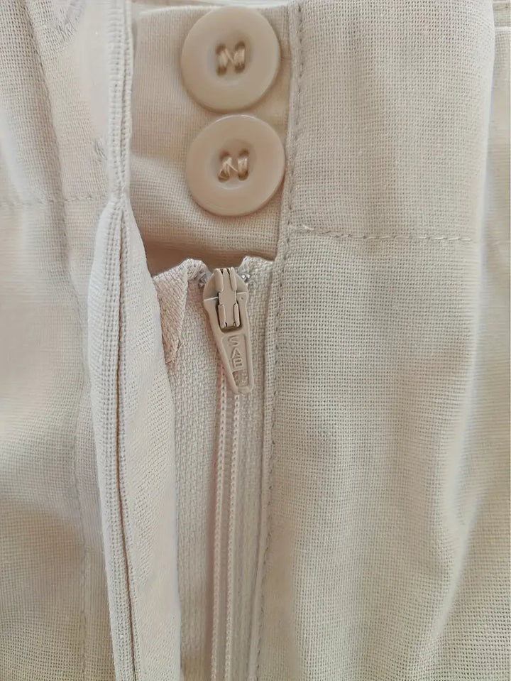 Karin | Completo in lino senza maniche da donna due pezzi