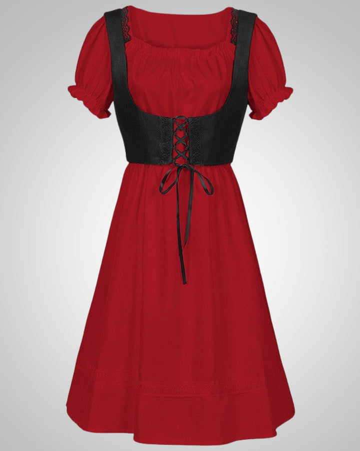 Larissa | Damen Traditionelles Tailliertes Dirndlkleid