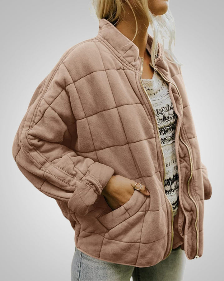 Louisa | Damen Gesteppte Oversized Bomberjacke