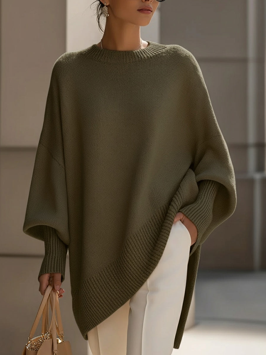 Samantha | Maglione oversize da donna con maniche a pipistrello