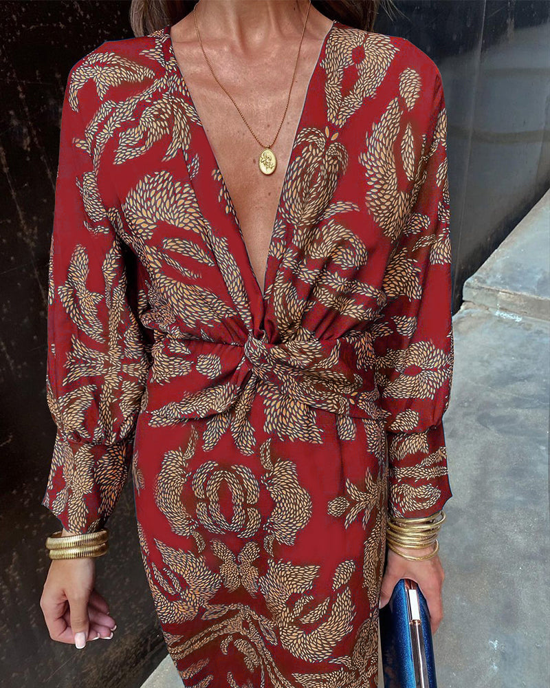 Klara | Robe de soirée élégante à col en V