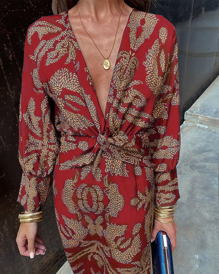 Klara | Robe de soirée élégante à col en V