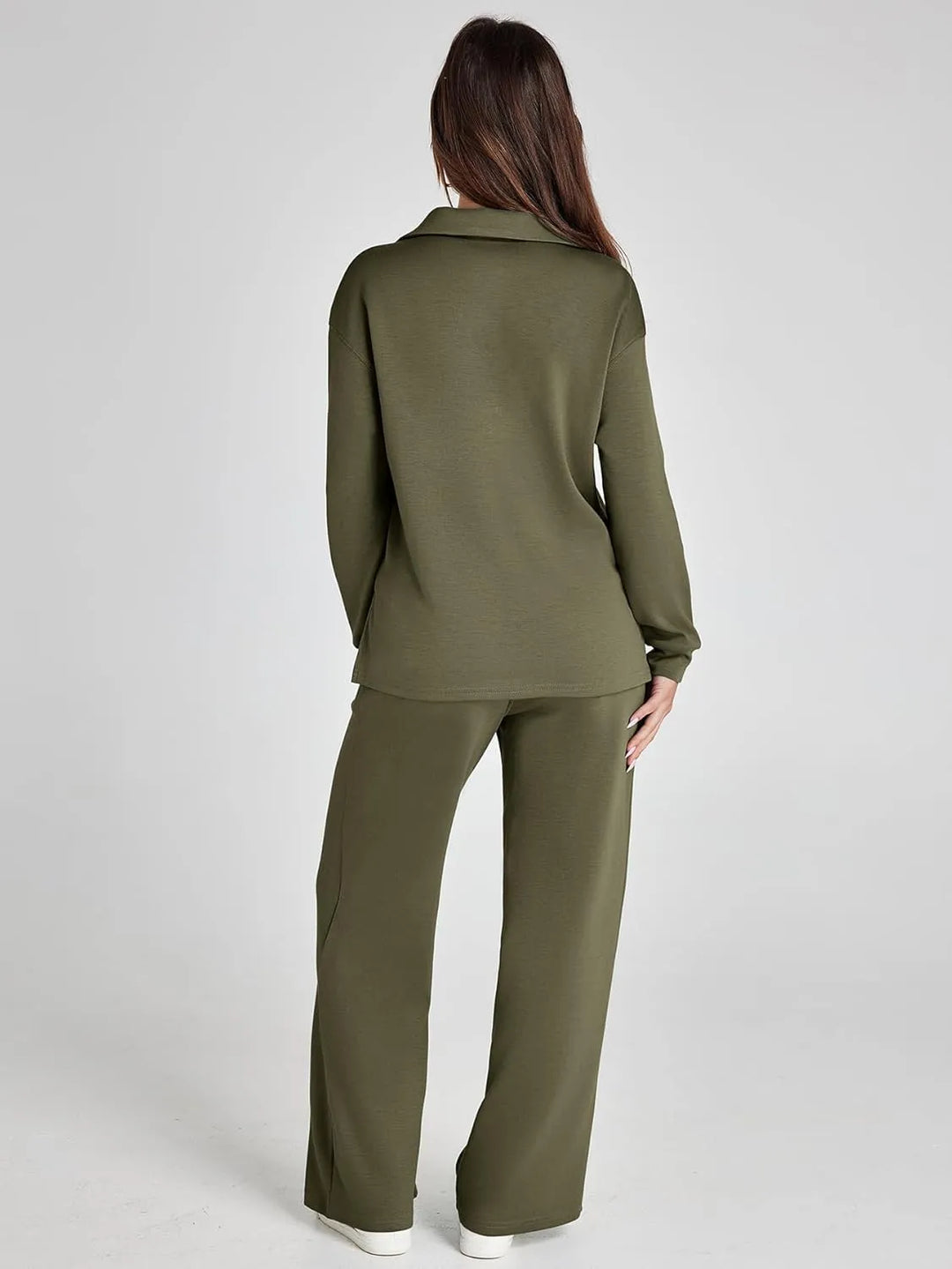 Nela | Damen Komfort Langarm Zweiteiler Set