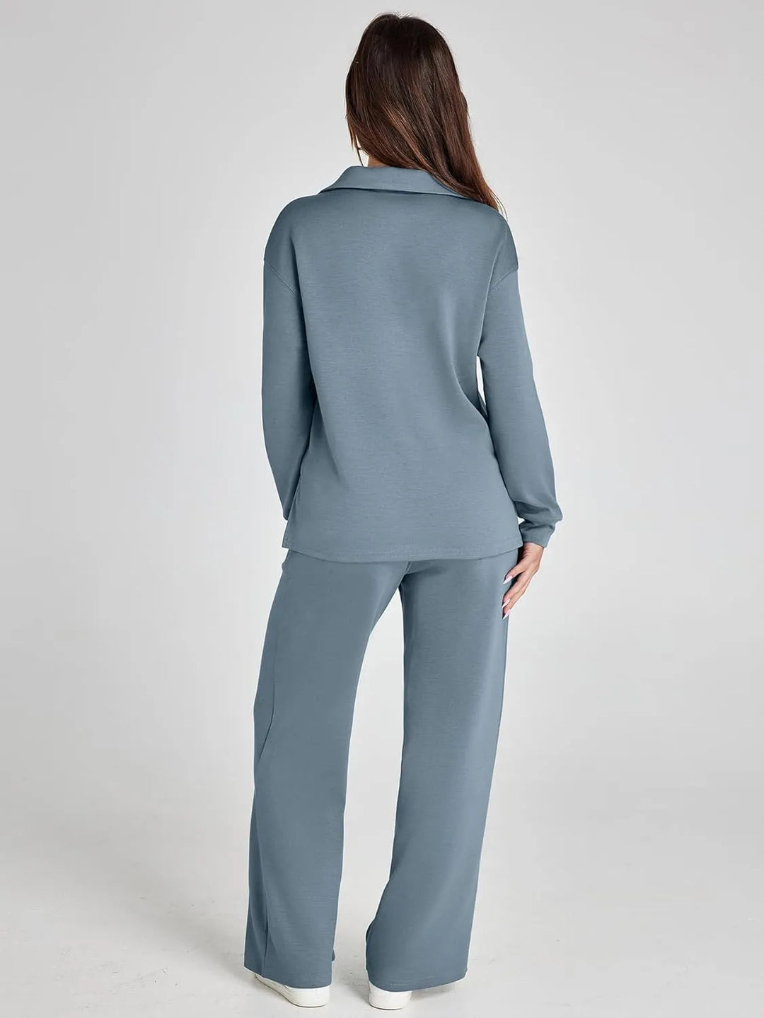 Nela | Damen Komfort Langarm Zweiteiler Set