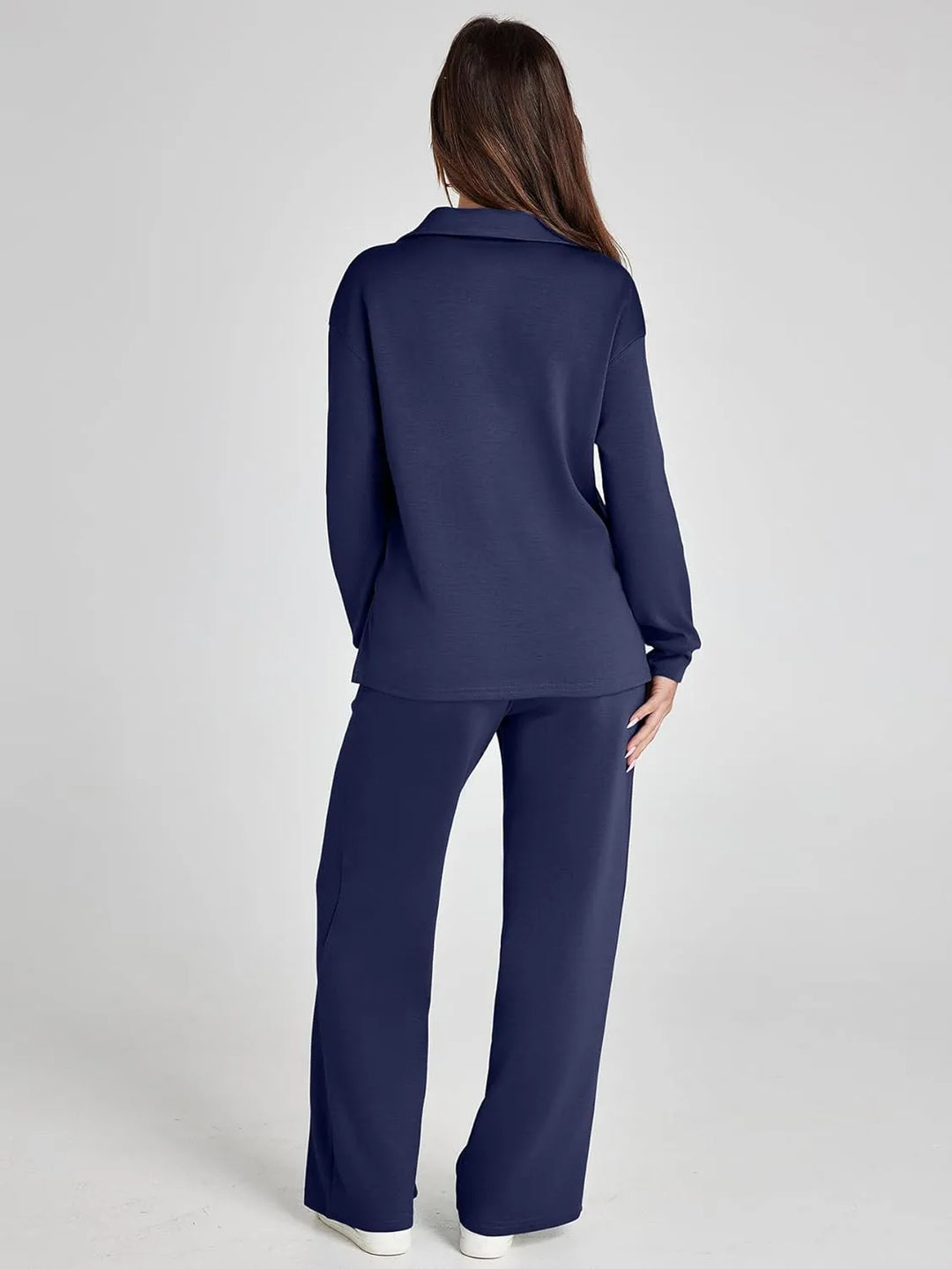 Nela | Damen Komfort Langarm Zweiteiler Set