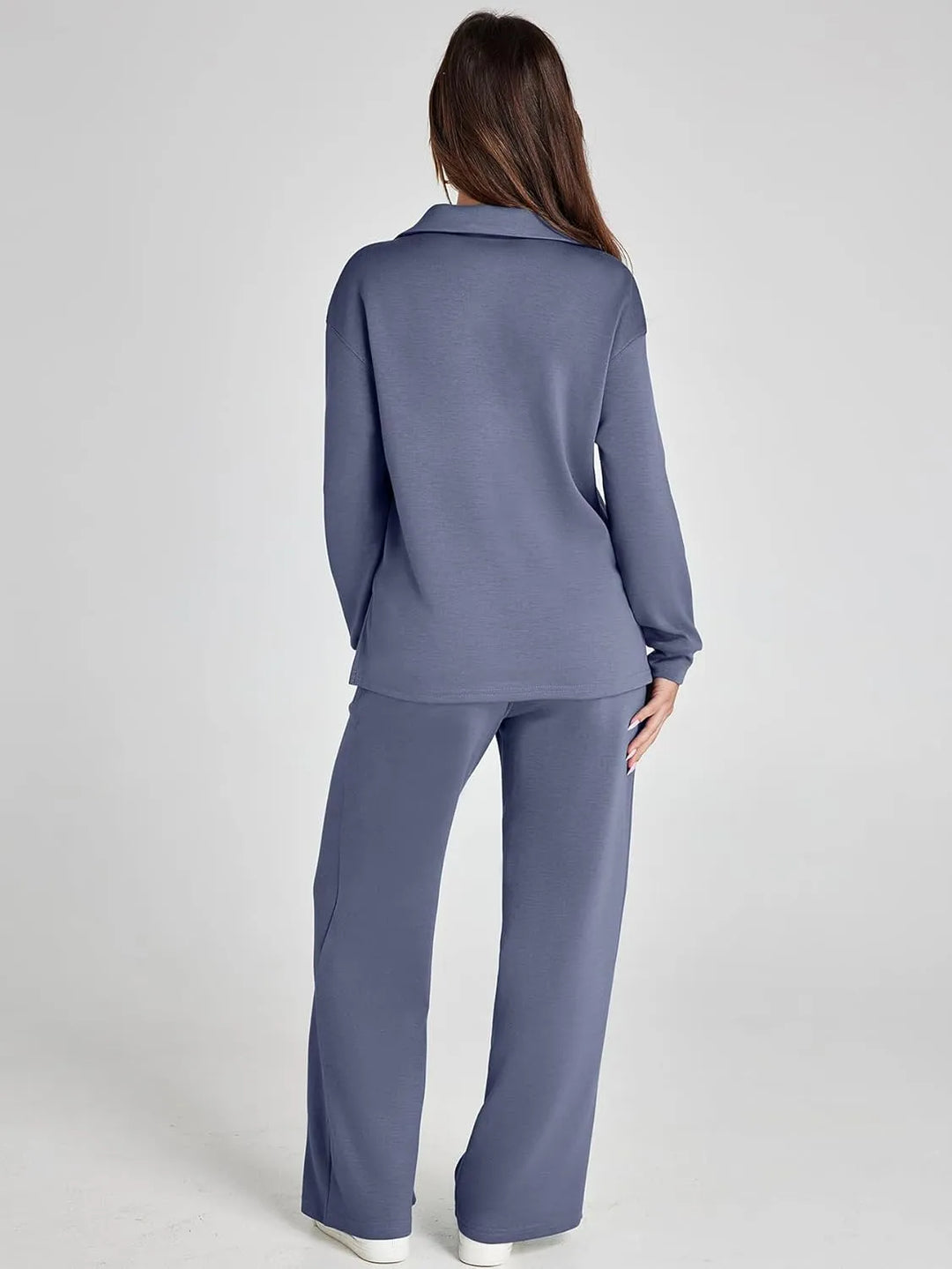 Nela | Damen Komfort Langarm Zweiteiler Set